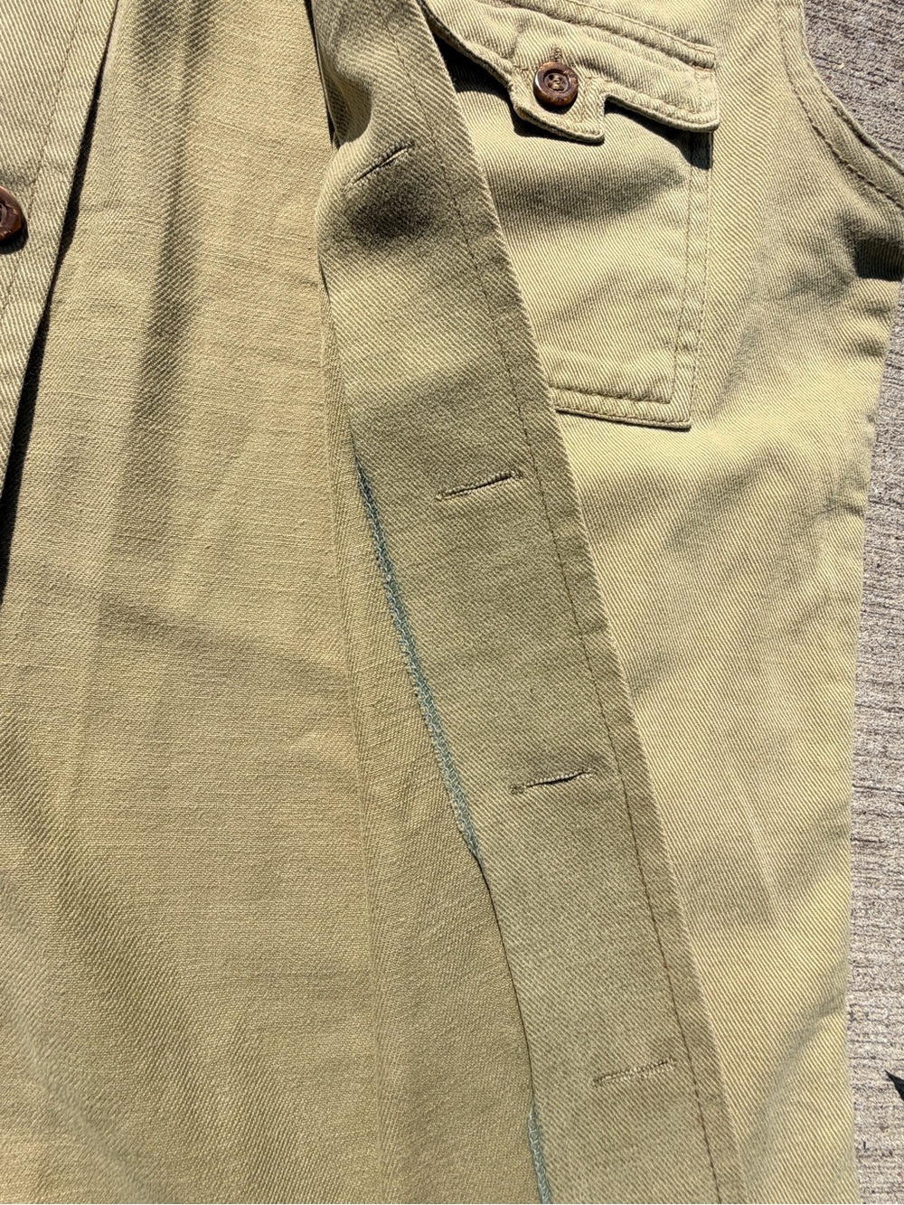 Vintage SEARS “hands off” tan vest size S made I. Hong Kong quality - Picture 11 of 16